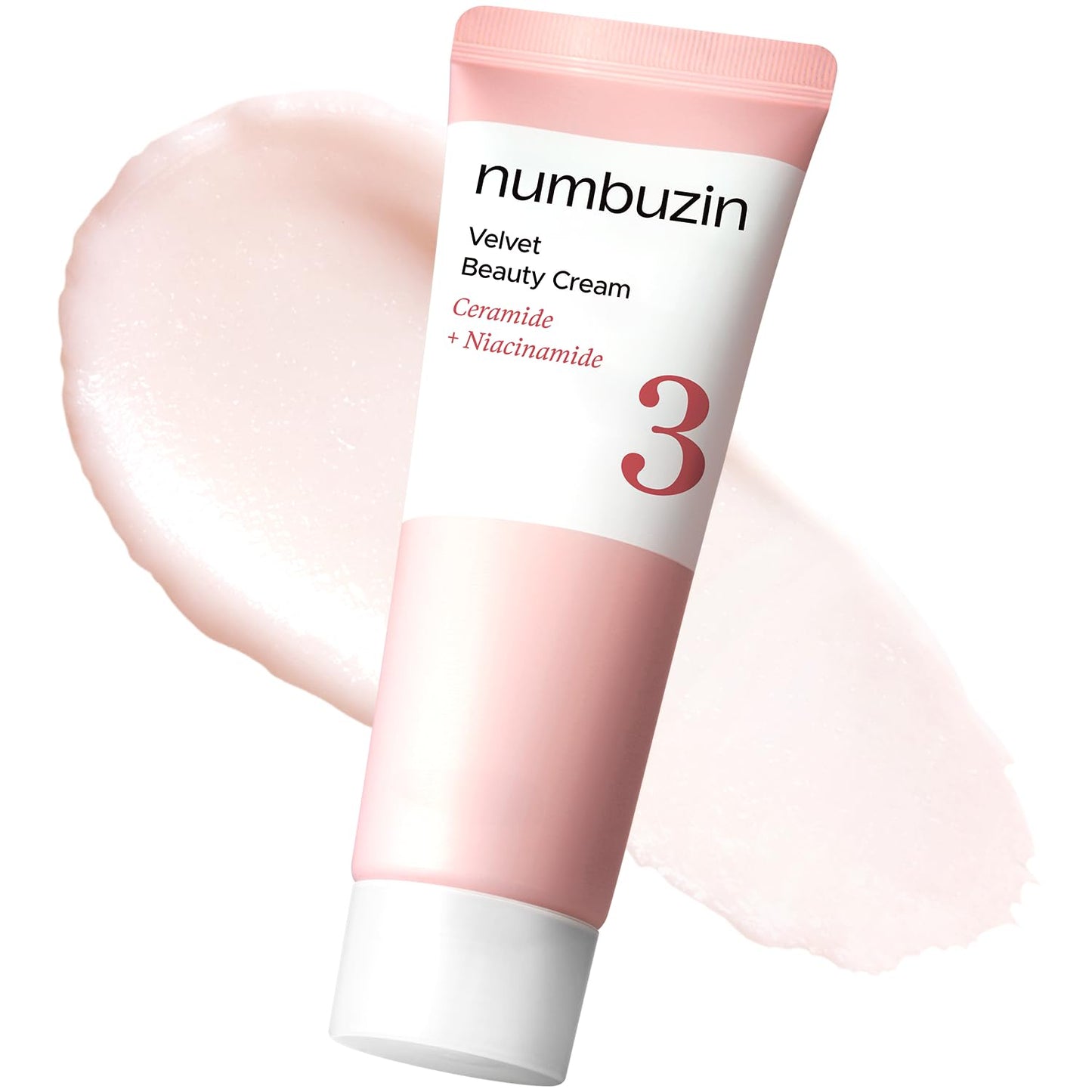 Numbuzin No.3 Velvet Beauty Cream - Hydrating Primer for Poreless, Smooth Skin | 2.02 fl. oz.