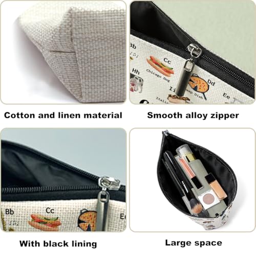 ChiCaGo Alphabet Cosmetic Bag – PQV Travel MakeUp Pouch for Women (Chicago Lovers)