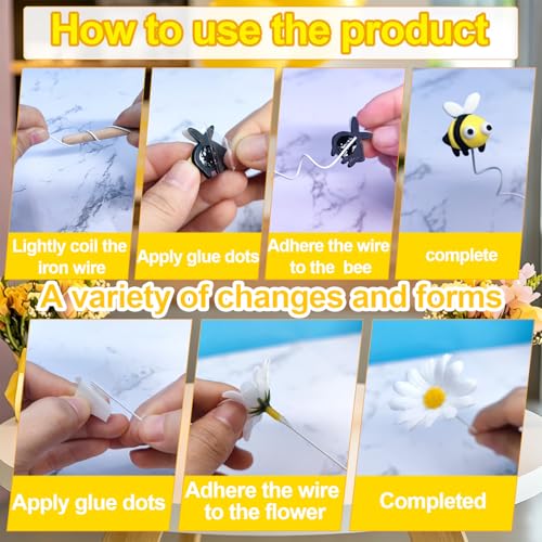Bumble Bee Cake Topper Set for Birthday Party Decorations