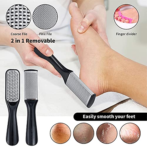 WOBEVB 31-Piece Professional Pedicure Kit with Nail Clipper & Callus Remover