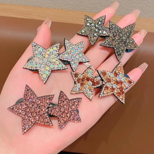 16 Pack Star Snap Hair Clips for Girls Women Y2K Non-slip Hair Accessories