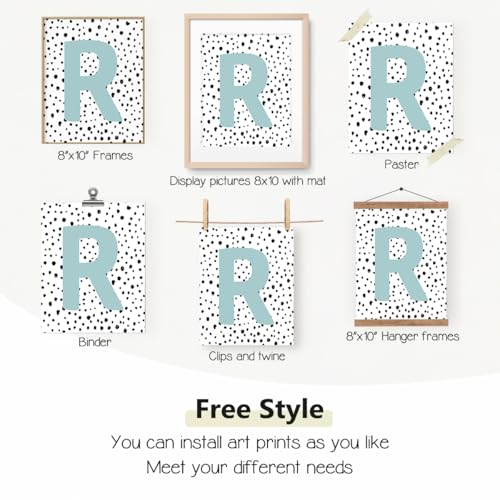 Boho Pastel Reading Theme Classroom Decor Set of 4 Posters - 8x10