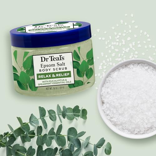 Dr Teal's Eucalyptus & Spearmint Epsom Salt Body Scrub 16 oz Pack of 3
