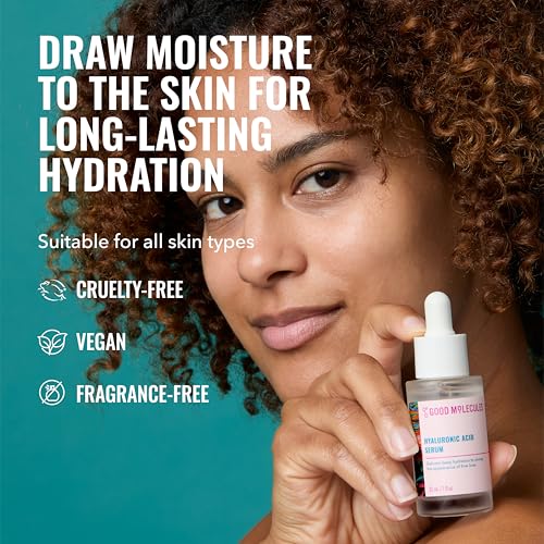 Good Molecules Hyaluronic Acid Serum - Hydrating Face Serum, 2.5 fl oz