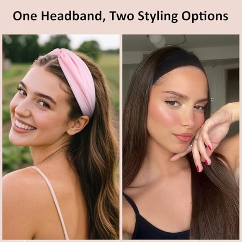 TERSE Headbands for Women Non Slip Twist Spring Headbands - Color-B