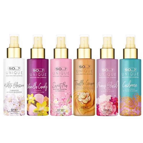 So...? Unique Body Mist Set - 1.69 Fl Oz, 6 Travel Size Sprays