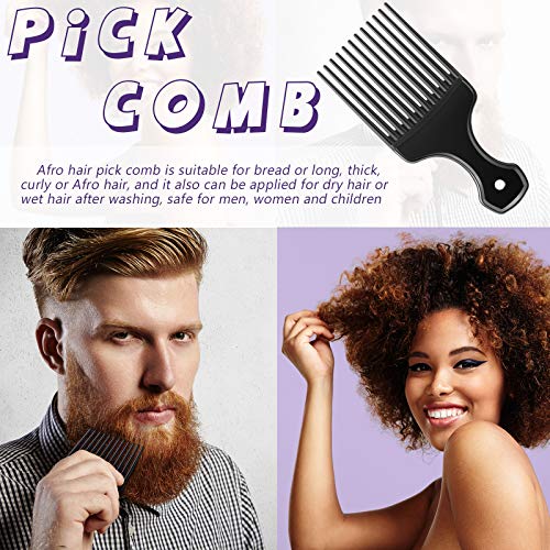 Patelai 3-Piece Hair Comb Set - Afro & Wide-Tooth Combs for Styling