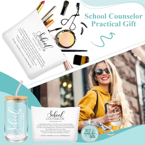 Sunnychicc Green 16oz School Counselor Gift Set with Mug Notebook Pen & Keychain