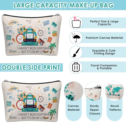 Kacctyen 4 Pack Travel Cosmetic Bags for Women - Travel Gift Set