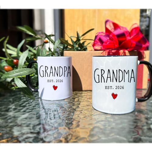 Promoted To Grandparents Mug - Gift for Grandma & Grandpa 2026