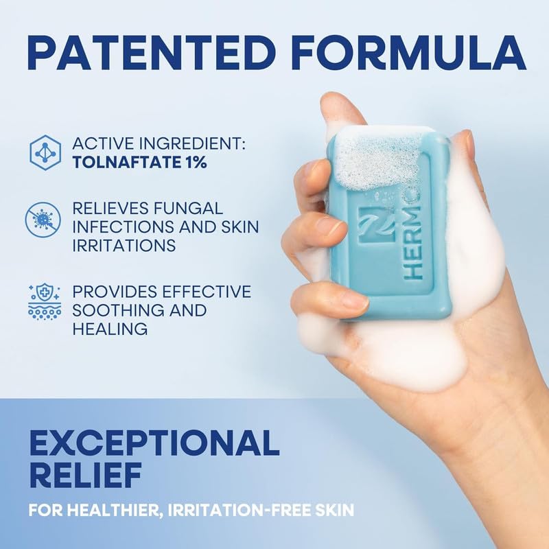 Folliculitis Treatment Cream & Antifungal Soap with Tea Tree Oil - Soothing Relief for Scalp, Face & Body Itch