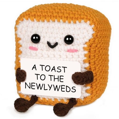 Mini Handmade Crochet Toast - Funny Wedding Gift for Newlyweds