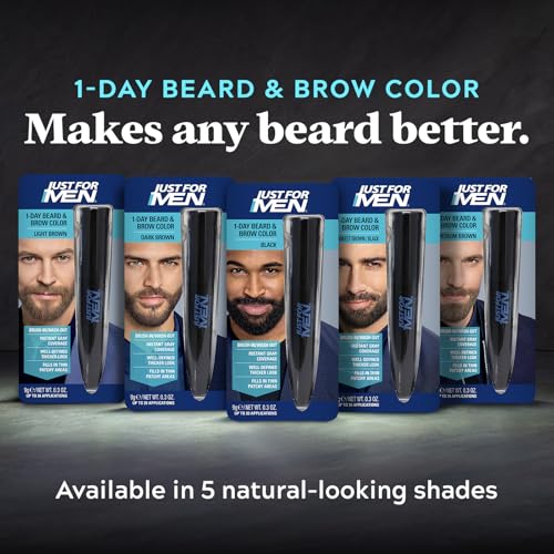 Just For Men 1-Day Beard & Brow Color - Temporary Black Dye