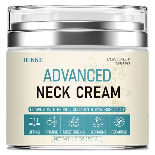 RONKIE Neck Firming & Tightening Cream with Retinol & Hyaluronic Acid 1.7oz