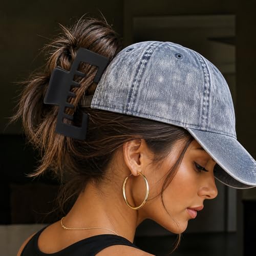 Hat Claw Clips for Women - 2 Pack, No-Slip Grip for Baseball & Trucker Hats
