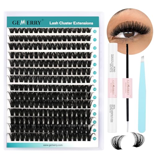 GEMERRY DIY Lash Extension Kit - 280 PCS D Curl Individual Lashes