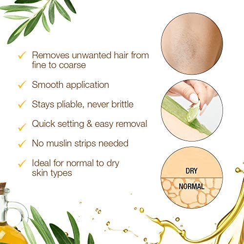 GiGi Olive Oil Flex Soft Wax - Nourishing Hair Removal Wax, 13oz
