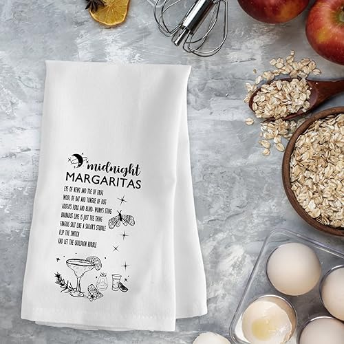 Midnight Margaritas Tea Towel - Halloween Kitchen Gift