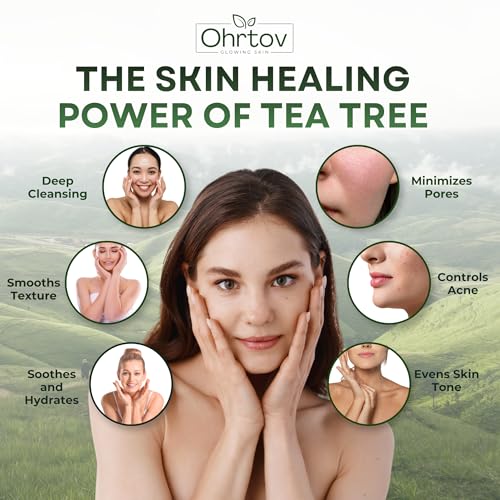 Natural Tea Tree Soap Bar for Face & Body – Acne Cleansing Wash