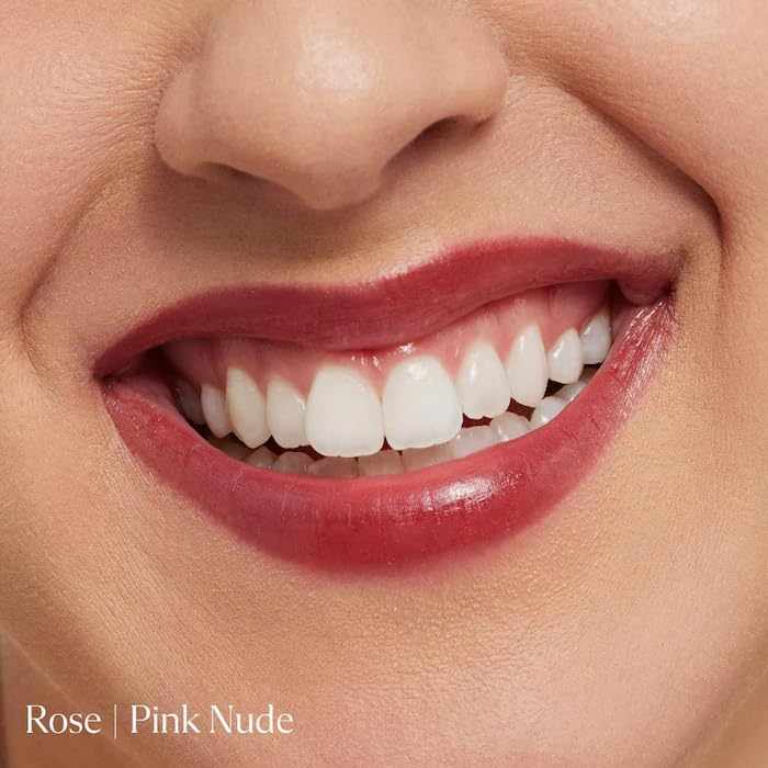 Lassi Lips Staining Lip Oil - Long-Lasting Moisturizing Rose Pink Nude | 0.14 oz with Mango Seed Oil & Vitamin E