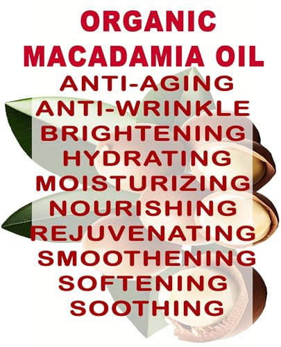 Botanical Beauty Organic Macadamia Oil - 100% Pure Cold-Pressed Carrier Oil