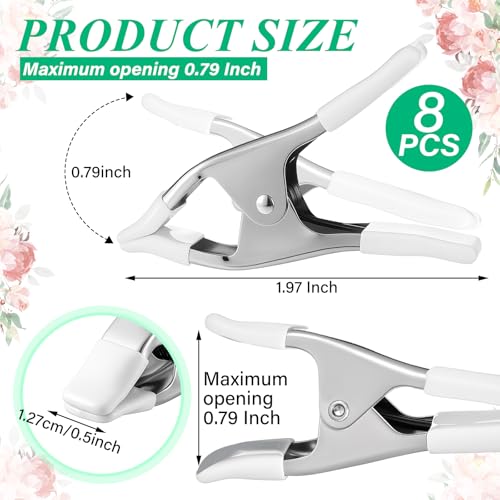 LemonRoad 8 Pack Dress Clips - Heavy Duty Clothing Clamps