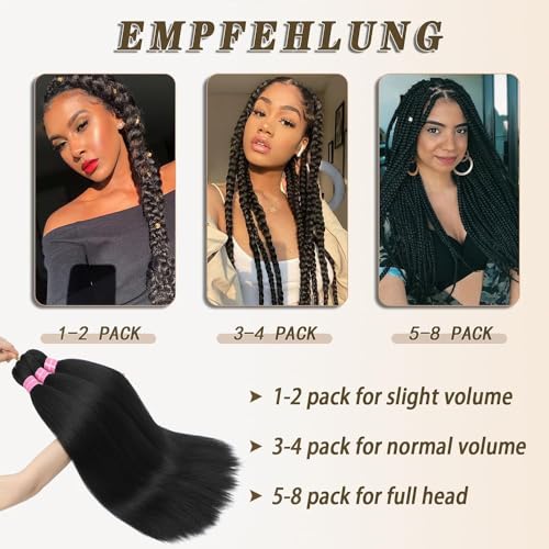 26 Inch Burgundy Pre Stretched Braiding Hair Extensions - 6 Packs (900#)