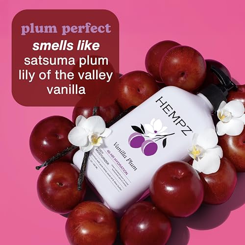 Hempz Vanilla Plum Hydrating Body & Hand Lotion 17 oz - Satsuma Plum & Lily of the Valley