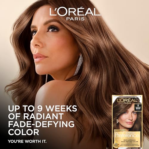 L'Oreal Paris Superior Preference Light Amber Brown Hair Dye Kit