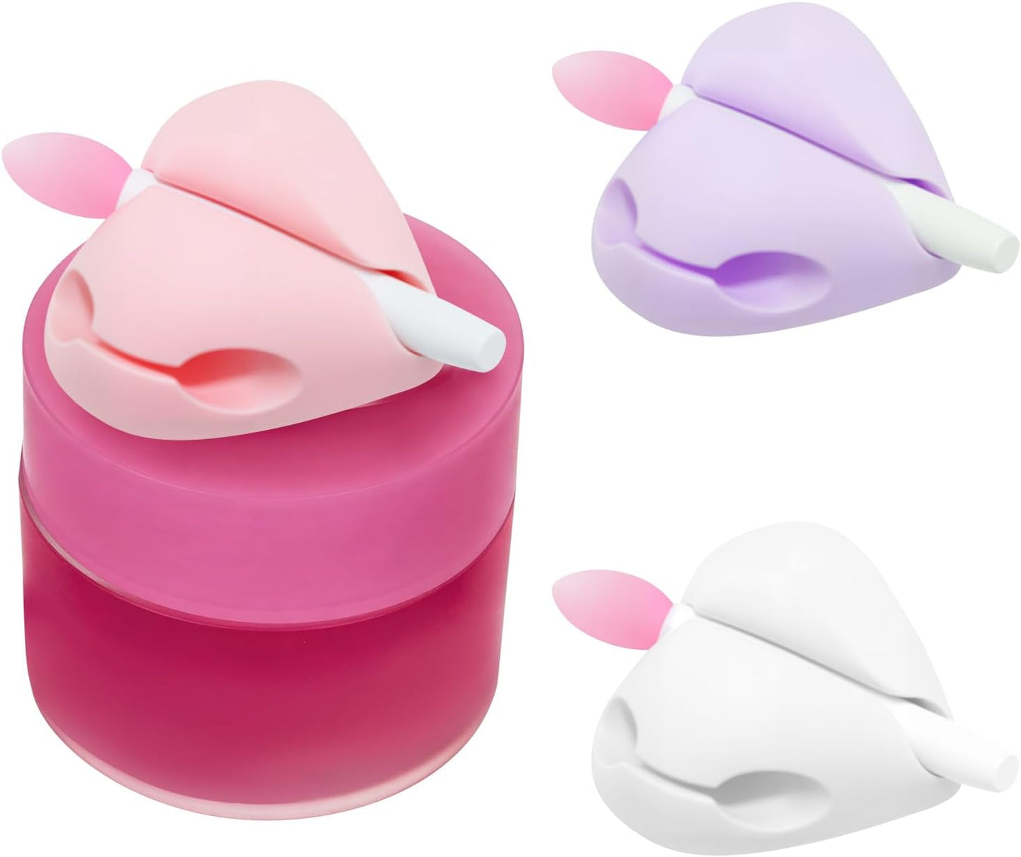 Spatula Holder for Laneige Lip Mask - 3 Holers & 3 Spatulas | Protective Silicone Brush Topper