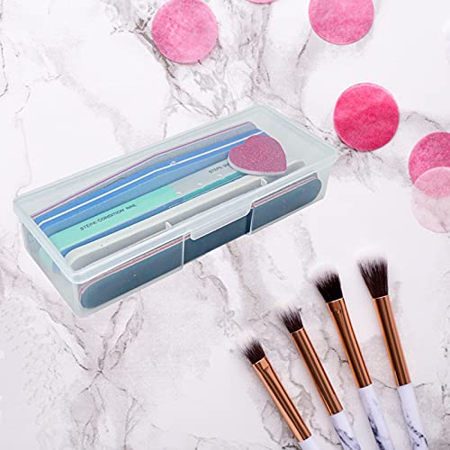 Lokyango 6pcs Clear Manicure Tool Storage Box - Nail Organizer