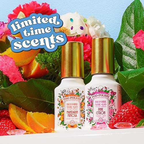 Poo-Pourri Toilet Spray, Pink Citron, 2 Fl Oz - Odor Deodorizer