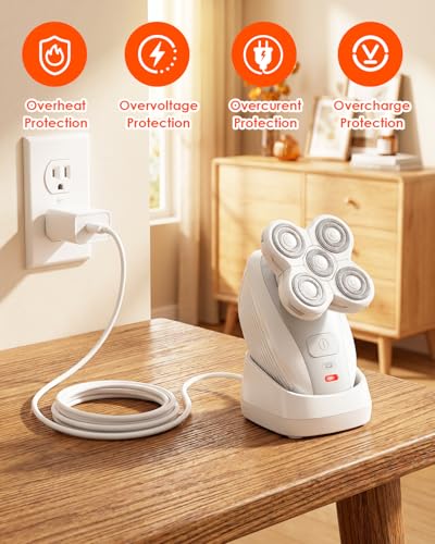 White Charging Dock for Freebird Flex Series Shaver - Anti-Slip Base & USB Cord