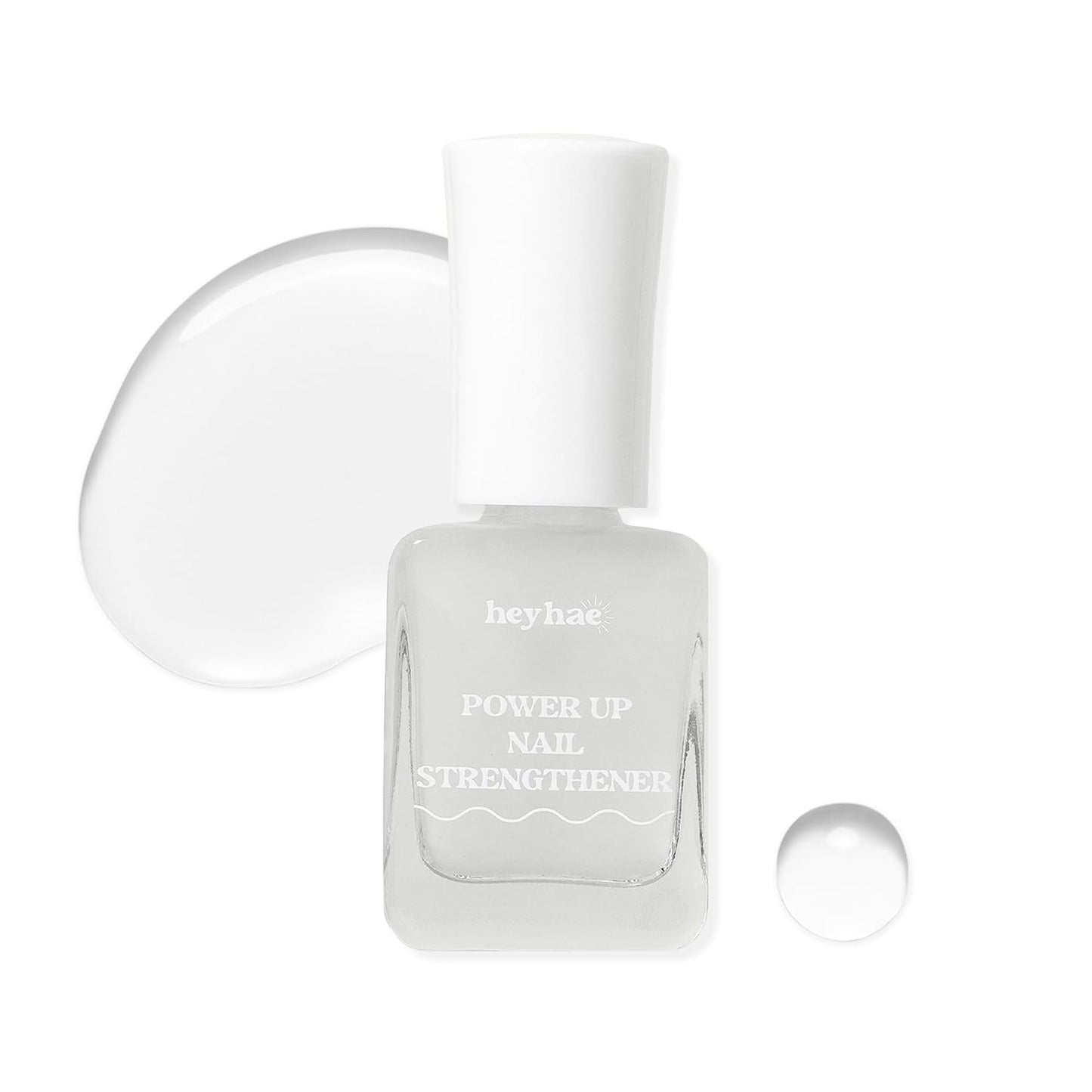 Heyhae Power Up Nail Strengthener - Daily Care for Weak, Damaged Nails | 0.23 fl. oz. Keratin Formula