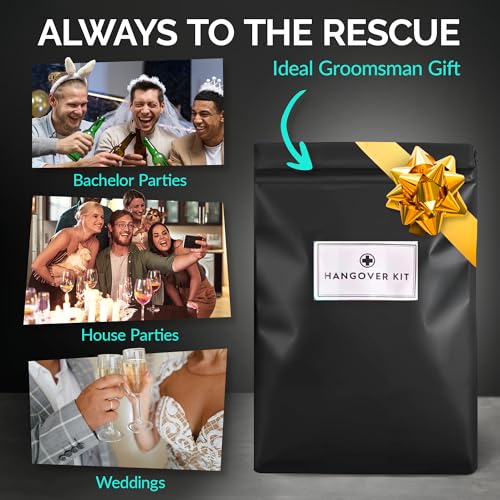 Men's Hangover Recovery Kit - 9 Piece Party Essentials