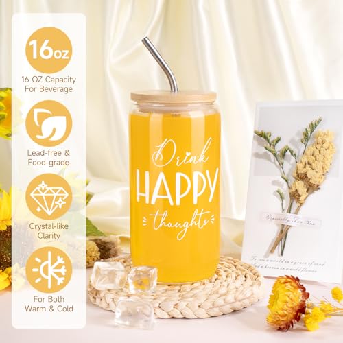 GiftPeak Vanilla Spa Gift Basket for Women - Relaxing Self-Care Set with Candle & Body Lotion