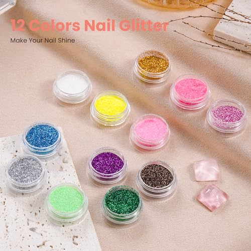 Wilfniee Acrylic Nail Practice Hand Kit for Beginners with Nail Art Tools