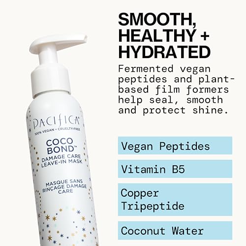 Pacifica Coco Bond Leave-In Repair Mask for Damaged Hair - 4 Fl Oz