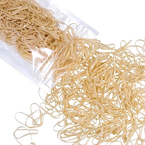Teenitor 300pcs Beige Hair Ties - Strong, Soft & Stretchy Elastics