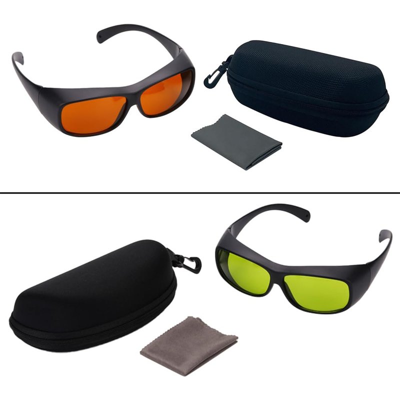 IPL Laser Safety Glasses OD7+ 800-1100nm for Aesthetic & Laser Cutting Operations（Green）