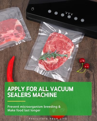 Syntus Vacuum Sealer Bags - 2 Rolls 8" x 20' BPA Free, Compatible with Most Sealers
