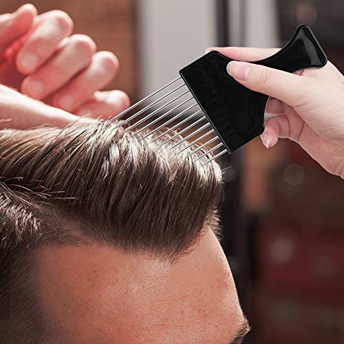 findTop 6-Pack Afro Hair Pick Comb Set - Metal Wide Teeth Styling Tool