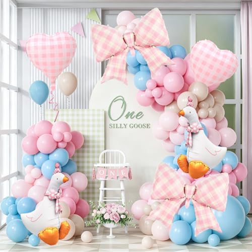 Silly Goose Birthday Balloon Set - 6 Pcs 31 Inch Balloons