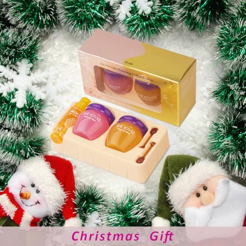 SHE LOVES Lip Mask 10g - Honey & Sakura Night & Day Repair, Reduces Lip Lines