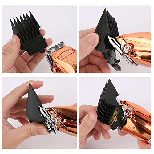 8-Piece Hair Clipper Guide Comb Set - Professional Universal Guard Attachments