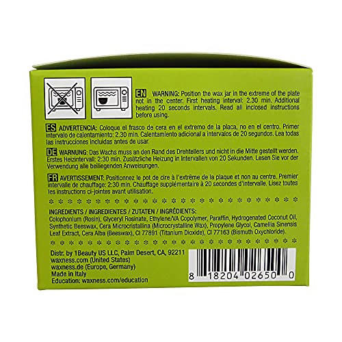 Wax Necessities Microwavable White Tea Stripless Hard Wax Kit - 8.45 oz