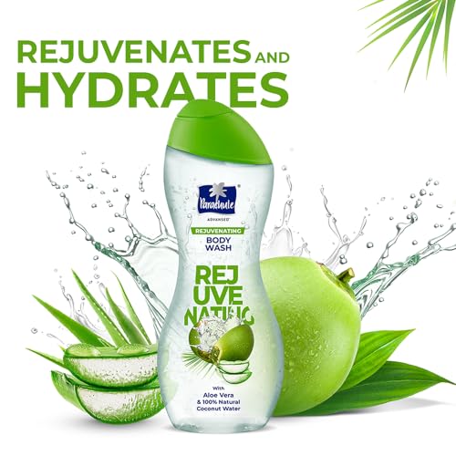 Parachute Advansed Rejuvenating Body Wash with Aloe Vera & Coconut Water, 8.4 Fl Oz (Pack of 3)