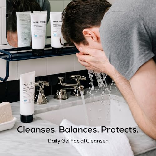 MARLOWE. Men’s Daily Facial Cleanser - Hydrating Face Wash, 6 oz