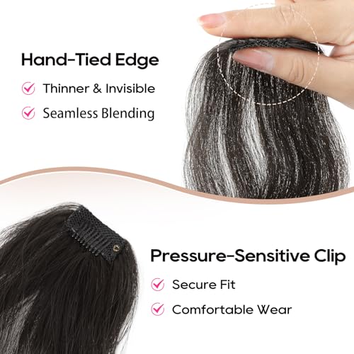 REECHO 12-Inch Beach Wave Clip-In Hair Volumizer - 2PCS Hair Extensions