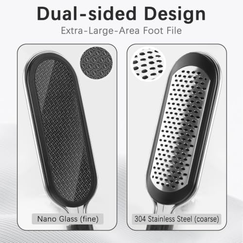 Dual-Sided Foot File Callus Remover for Pedicure & Exfoliation